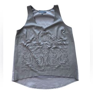 Sunday in Brooklyn Anthropologie Sleeveless Laser Cut Top